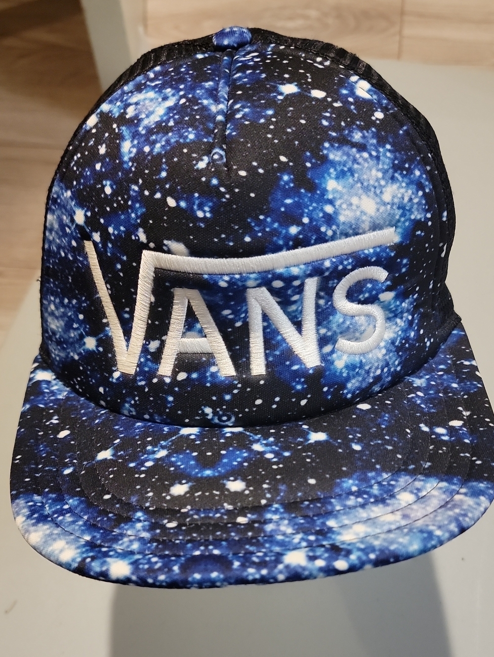 Vans Galaxy Print Snapback - Blue & White NWOT